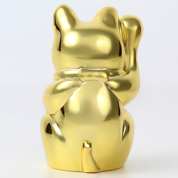 金運招き猫ゴールド（記憶情報封印）-オプティマルライフ・アクセサリーおもしろ通販