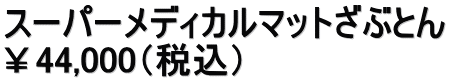 スーパーメディカルマットざぶとん ￥44,000（税込）